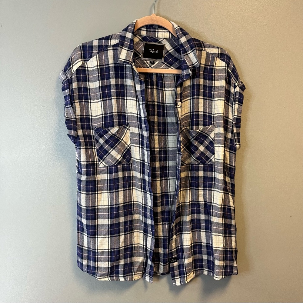 Rails Button Up Britt Short Sleeve Plaid Shirt In… - image 6